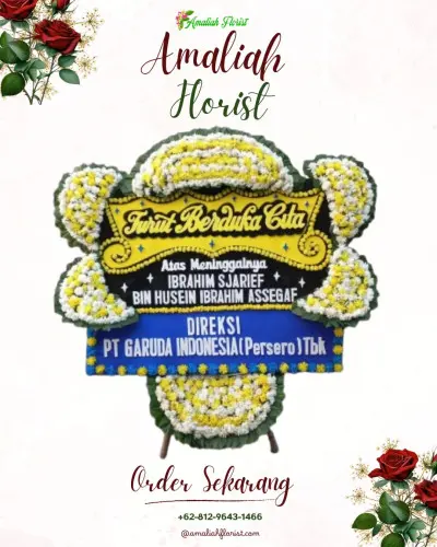Papan Bunga Duka di Kebon Gedang