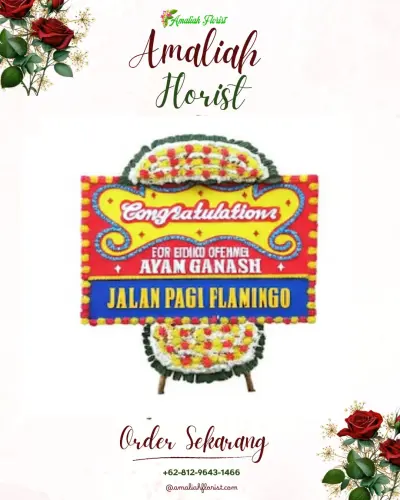 Bunga Papan Congratulation di Kebon Gedang